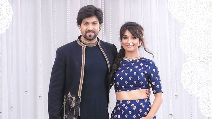 Radhika Pandit, and yash images in tradition 