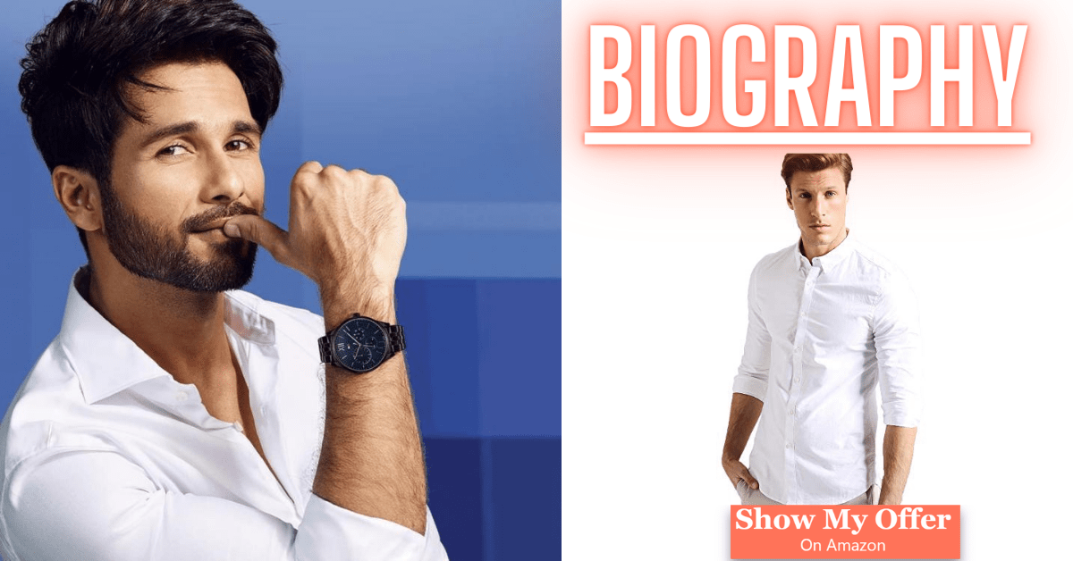Shahid Kapoor image in white shirt