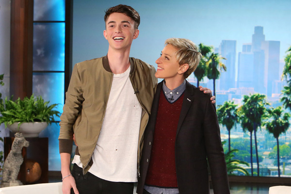 Greyson Chance described Ellen DeGeneres