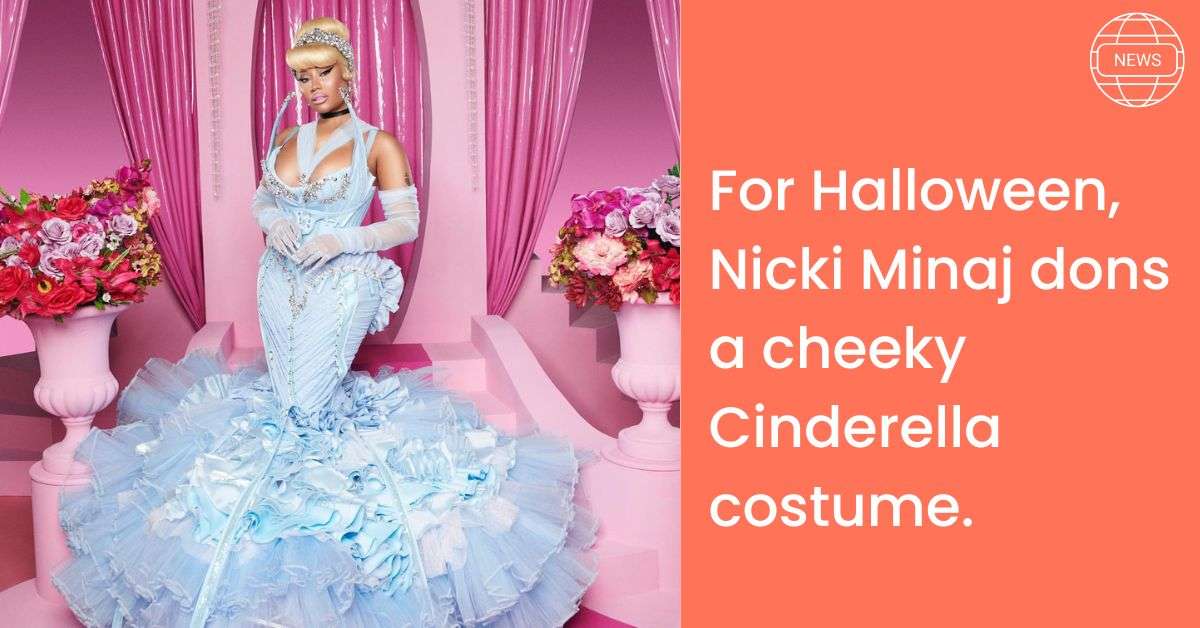 For Halloween, Nicki Minaj dons a cheeky Cinderella costume.