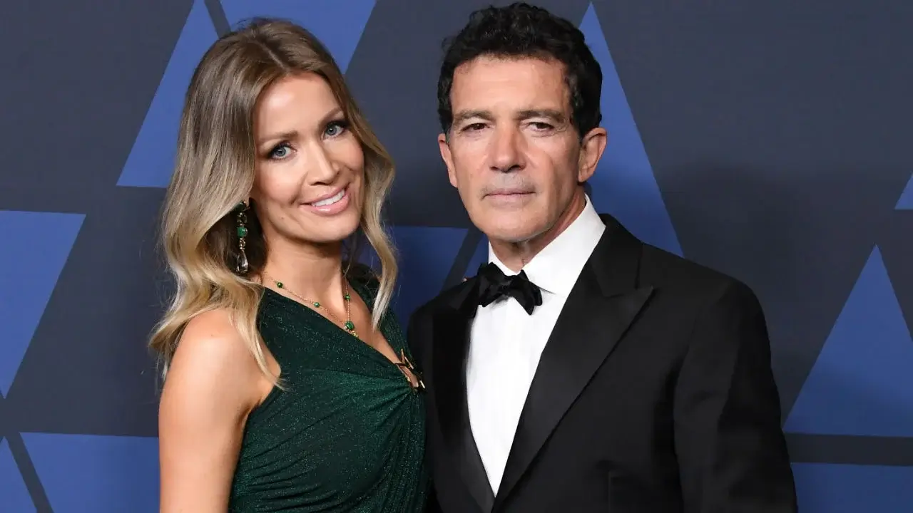 Antonio Banderas with wife