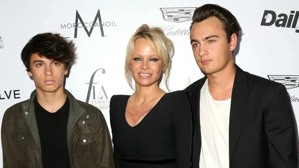 Pamela Anderson with her son tommy lee